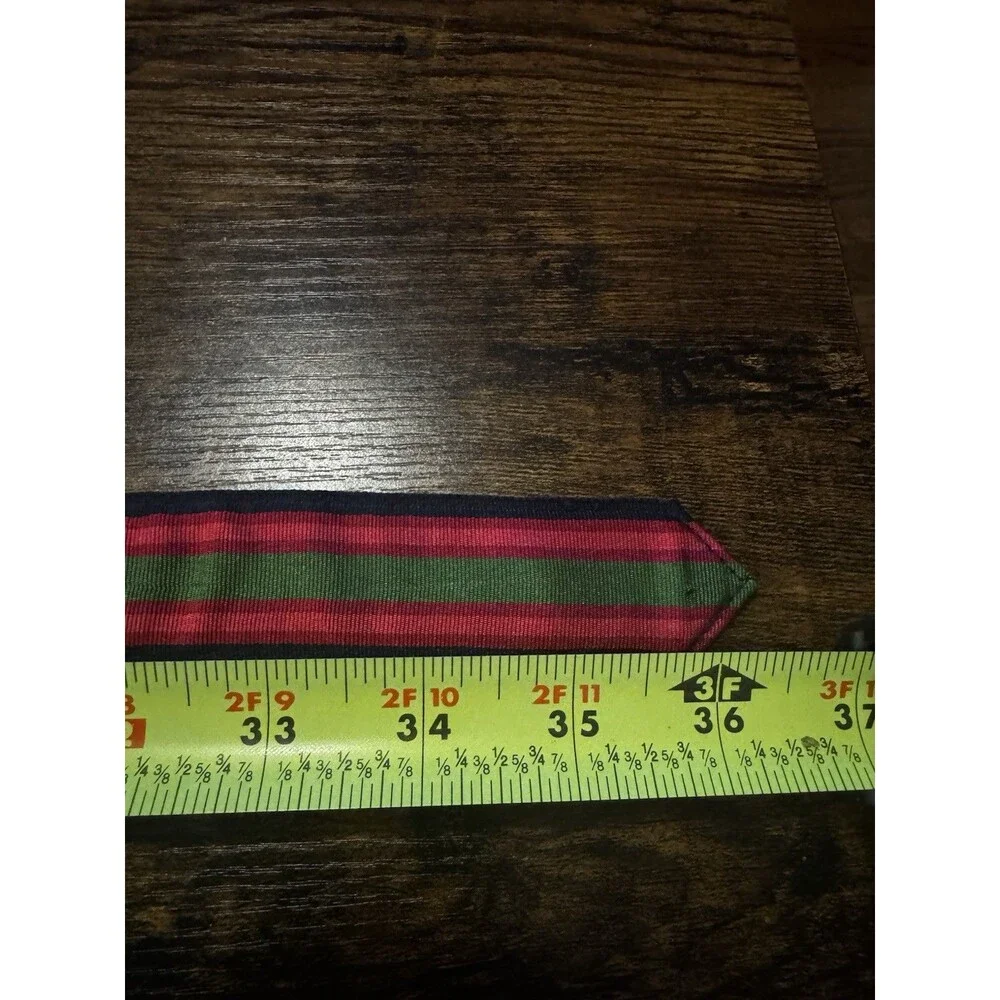 Vineyard Vines Grosgrain Ribbon Stripe D-Ring Belt Pink Green Navy 36 inches